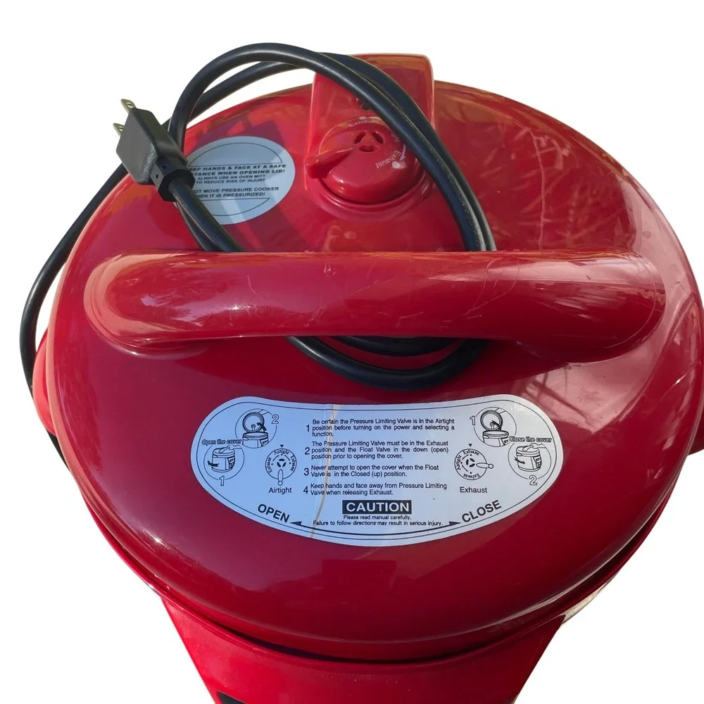 Elite Maxi Matic Platinum EPC 808R Red 120V 1200W Electric‎ Pressure Cooker 8QT
